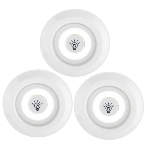 Lurrose 3Stücke Dimmbares Kabinenlicht Mit Fernbedienung Cob Wandleuchte Für Schlafzimmer Und Schrankbeleuchtung Batterie Warmweißes Licht von Lurrose