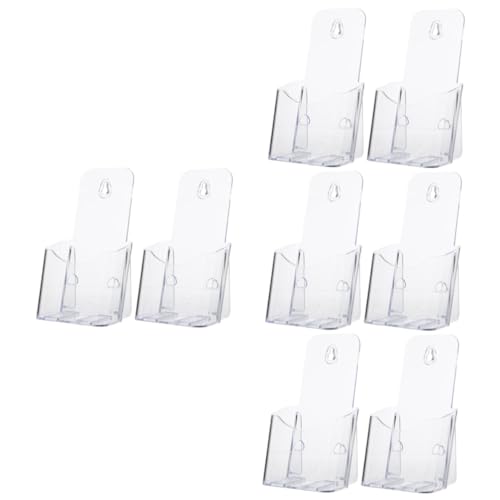 Lurrose 4 Sätze Dokumentenständer Ordner Tür Wand Stationärer Organizer Broschüre Kredit Bürodeko Büro Dekoration Bürozubehör Klarer Prospektständer Schilderhalter Aus Acryl 2 Stücke * 4 von Lurrose
