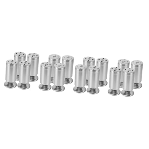 Lurrose 4 Sätze Möbelbeine Couch Möbelfüße Verstellbar Erweiterbar Verstellbare Beine Pflicht Füße Rund Ersatz Verstellbare Schrankbeine Schwer Runden Silver Rostfreier Stahl 4 Stück * 4 von Lurrose