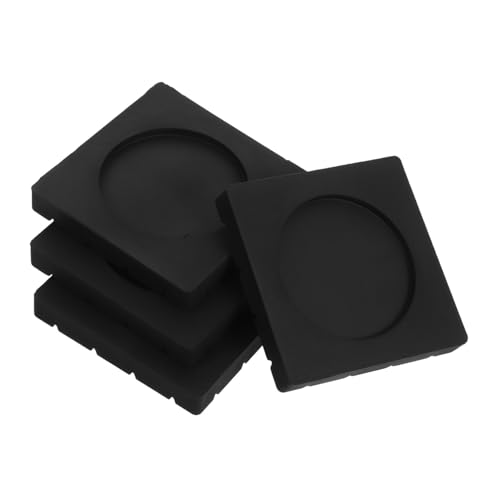 Lurrose 4 Stück Anti vibrationspads für Waschmaschine Quadratisch Rutschfeste Gummi matte mit Gitternetzstruktur für Stabile Geräusch Vibrationsdämpfung Einfache Installation Geeignet von Lurrose