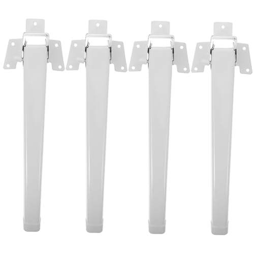 Lurrose 4 Stück Höhere Tischbeine Bettbeine Tischbeine Für Laptops Stühle Stützen Das Bein Verstellbare Sofa -Beine Moderne Sofabeine DIY Ersatzbein Möbel Unterstützung Eisen Weiß von Lurrose