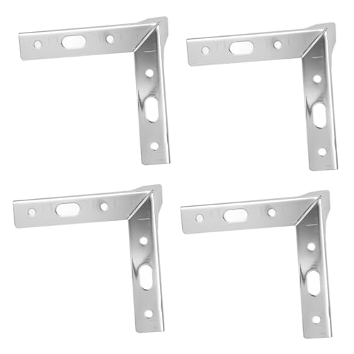 Lurrose 4 Stück Möbelbeine Aus Metall Schwarz Schwer Modern Rostfrei Völlig Kommode Beine Hochleistungsbeine Robuste Schrankbeine Verstellbare Beine Stuhlbeine Universal- Eisen Silver von Lurrose