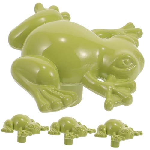 Lurrose 4 Stück Teiliges Frosch Schubladengriffe aus Stabilem Zinklegierung Ergonomische Tier Kommodegriffe Rostfreie Schrankknöpfe für Schlafzimmer und Küchenschränke Einfache Montage von Lurrose