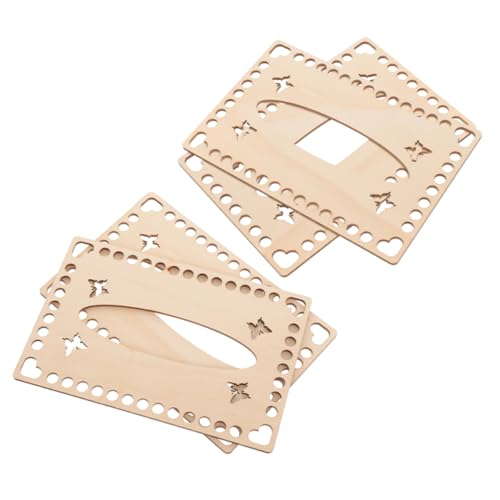 Lurrose 4 Stück Teiliges Holz Bodenplatten für Häkel und Strickprojekte Naturholz Boden für DIY Handtaschen und Körbe für Kreative Anwendungen und Einfache Nutzung Lurrose 4 Stück Teiliges Holz Bodenplatten für Häkel und Strickprojekte Naturholz Boden für DIY Handtaschen und Körbe für Kreative Anwendungen und Einfache Nutzung von Lurrose