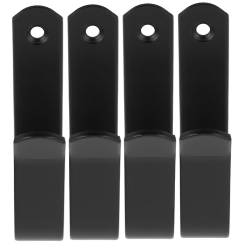 Lurrose 4 Stück Teiliges Schwere Metall Kleiderhaken Schwarz Robuster Handtuchhaken Wandmontage für Bad Schlafzimmer Garage Vielseitig Einsetzbar Einfache Installation Platzsparend von Lurrose