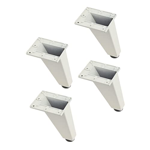 Lurrose 4 Stück Verstellbare Sofa -Füße Ersatz Beine Verstellbare Möbelsteigerungen Möbelbein -Riser Möbelstützbein möbel Schrank füße Aluminiumlegierung Weiß von Lurrose