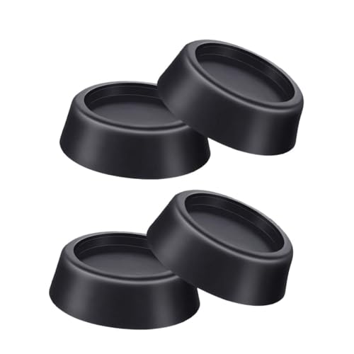 Lurrose 4 Stück Waschmaschine Bodenmatte antirutschmatte Vibrationsabsorbierende Matte Keine gleitenden Möbelpolster rutschfeste Möbelpads Möbel Anti -Schlupf -Pads Gummi Schwarz von Lurrose
