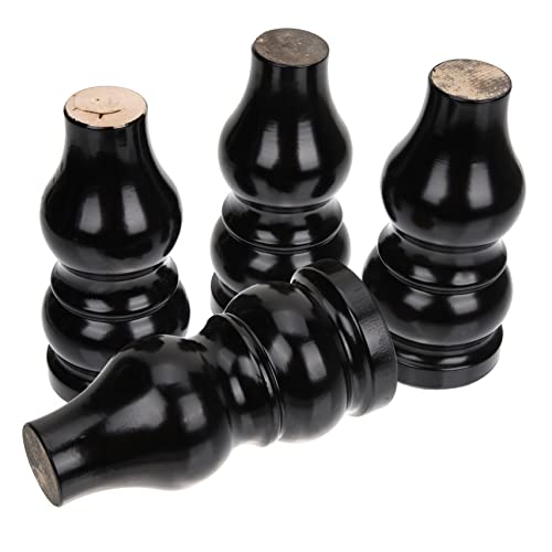 Lurrose 4 Stück Zubehör Für Sofabeine Beine Möbel Kommode Tischbeine Möbelstützen Füße Verstellbare Möbelbeine Moderne Möbelbeine Beine Für Schreibtisch Schwarze Möbelbeine Möbelfüße Holz von Lurrose