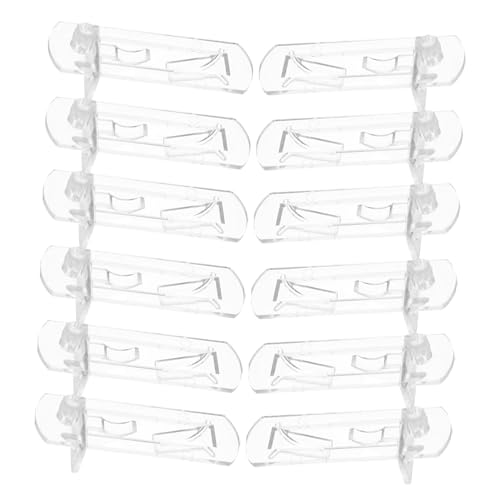 Lurrose 40 Stück Support für Möbelpartitionen Regalklammern für Holzregale Regalhalter aus Kunststoff Brettregalträger Clips für Schrankregale Regalverlängerungsklemme Plastik Transparent Lurrose 40 Stück Support für Möbelpartitionen Regalklammern für Holzregale Regalhalter aus Kunststoff Brettregalträger Clips für Schrankregale Regalverlängerungsklemme Plastik Transparent von Lurrose