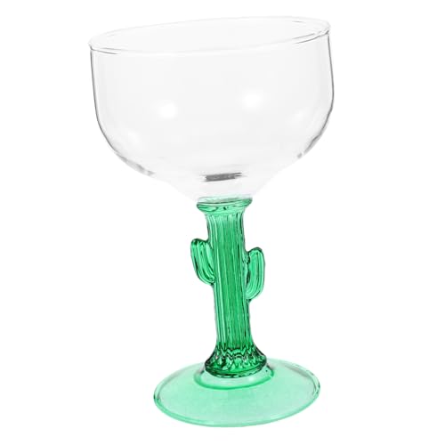 Lurrose 400 ml Kaktus-Margarita-Glas, kreative Cocktailgläser, transparent, für Bars, Champagner, Partybecher zum Trinken von Manhattans, Wodka, Gin, Martini von Lurrose