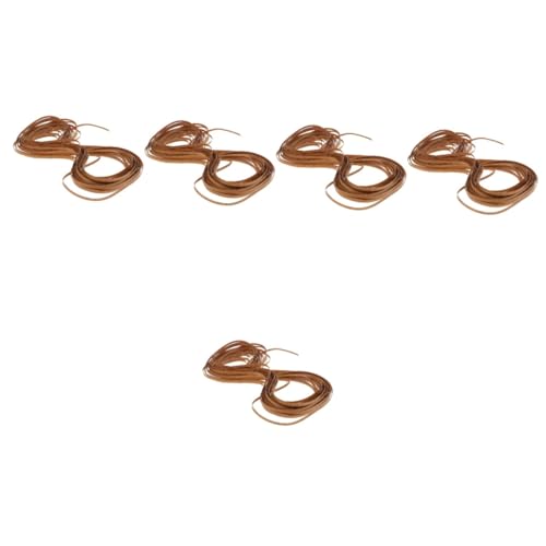 Lurrose 5 Rollen Rattan Reparaturmaterial Kunststoff Fake Rattan für DIY Möbel Stühle Körbe und Mehr Vielseitig Einsetzbar Langlebig und Pflegeleicht für Kreative Projekte von Lurrose