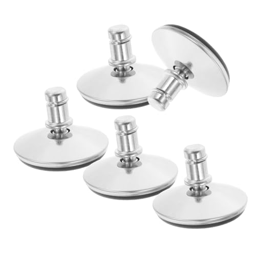 Lurrose 5 Stück Bürostuhl Matte Ersatzlenkrollen Möbel Schreibtischbein Ergonomische Fußstütze Unter Dem Schreibtisch Beine Für Bürostühle Schwerlast-möbel-nivellierfüße Metall Silver Lurrose 5 Stück Bürostuhl Matte Ersatzlenkrollen Möbel Schreibtischbein Ergonomische Fußstütze Unter Dem Schreibtisch Beine Für Bürostühle Schwerlast-möbel-nivellierfüße Metall Silver von Lurrose