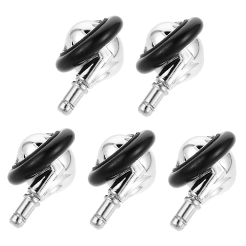 Lurrose 5 Stück Elektroplate Stuhl -Rollräder Rollen für Schreibtischstühle Ersatzteile für Bürostuhl Rolling Stuhl Caster Stuhlbeinräder, Rollen Lenkrollen für Computerstühle PVC Silber von Lurrose