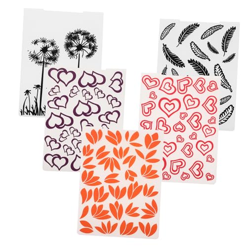 Lurrose 5 Stück Prägeschablone Die Scrapbooking-stanzlinge Ordner Prägen Vorlage Zur Kartenherstellung Prägung Prägeform Aus Kunststoff Quadratische Prägeform Prägeplatte Plastik von Lurrose