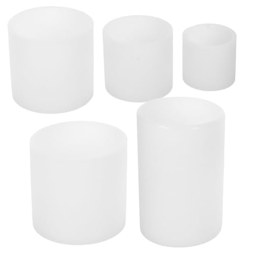 Lurrose 5 Stück Teiliges Silikon Kerzenform Wiederverwendbare Flexible Zylinderformen für DIY Epoxidharz und Wachs Säulenkerzen Vielseitig für Heimdeko und Bastelprojekte Lurrose 5 Stück Teiliges Silikon Kerzenform Wiederverwendbare Flexible Zylinderformen für DIY Epoxidharz und Wachs Säulenkerzen Vielseitig für Heimdeko und Bastelprojekte von Lurrose