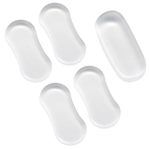 Lurrose 5 Stück Wc-sitzkissen Schaum Möbelpads, Bodenschutz Toilettensitzpuffer Stoßstangen Durchsichtige Stoßfänger Für Schranktüren Toilettensitzpolster Unterlage Kieselgel Transparent von Lurrose
