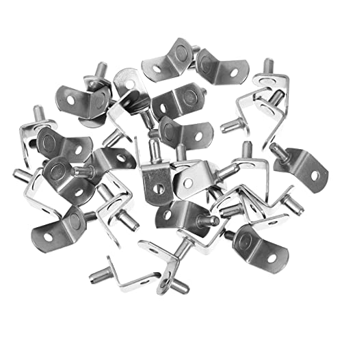 Lurrose 50 Stück Förmige Regalstütz Pins Stabile und Rostfreie Regalhalter für Schränke Vielseitig Einsetzbar Einfach zu Montieren für Heim und Diy Projekte von Lurrose