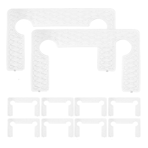 Lurrose 50 Stück Unterlegscheiben für Duschtürscharniere, rutschfeste Dichtungen für Glas-Duschtürscharniere, Gummidichtungen, Polster, Abstandshalter, Ersatz für Badezimmerwände von Lurrose