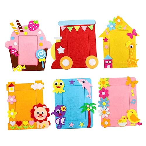 Lurrose 6 Satz Bilderrahmen Aus Vliesstoff Selber Machen Briefe Aufkleber Spielzimmerdekor Bausatz Etikett Scrapbook-Aufkleber Kleinkinder Wiederverwendbares Stickerbuch Bausätze Lurrose 6 Satz Bilderrahmen Aus Vliesstoff Selber Machen Briefe Aufkleber Spielzimmerdekor Bausatz Etikett Scrapbook-Aufkleber Kleinkinder Wiederverwendbares Stickerbuch Bausätze von Lurrose
