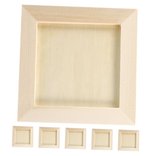 Lurrose Unfertiges Bilderrahmen-Set 6-teilig Holzrahmen Für Jungen Und Mädchen Kunstwerke Basteln Lurrose Unfertiges Bilderrahmen-Set 6-teilig Holzrahmen Für Jungen Und Mädchen Kunstwerke Basteln von Lurrose