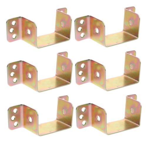 Lurrose 6 Stück Teiliges Bettgitter Halterungsset Stabiler U Förmiger Bettplatten Installieren für Bettrahmen und Möbelzubehör Lurrose 6 Stück Teiliges Bettgitter Halterungsset Stabiler U Förmiger Bettplatten Installieren für Bettrahmen und Möbelzubehör von Lurrose