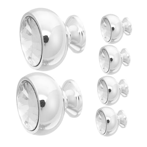 Lurrose 6 Stück Teiliges Möbelgriff Single Hole Schubladengriffe Eleganter Griffknauf für Kommode Küchenschränke und Kleiderschrank Langlebig Einfache DIY Montage von Lurrose