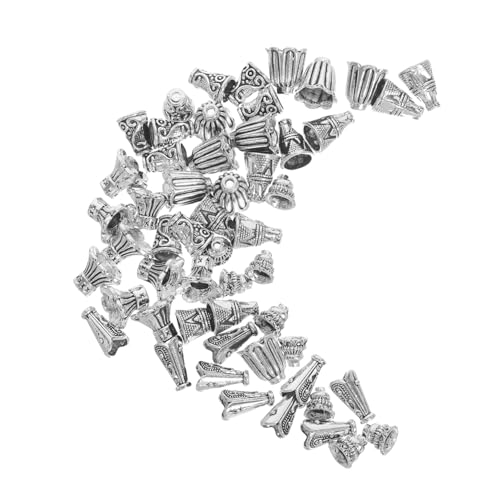 Lurrose 60 Stück Metall Perlenschutzkappen Trumpet-blumen Design Antik Stil Schmuck Spacer Endkappen für DIY Halsketten Armbänder Ohrringe Zubehör Lurrose 60 Stück Metall Perlenschutzkappen Trumpet-blumen Design Antik Stil Schmuck Spacer Endkappen für DIY Halsketten Armbänder Ohrringe Zubehör von Lurrose