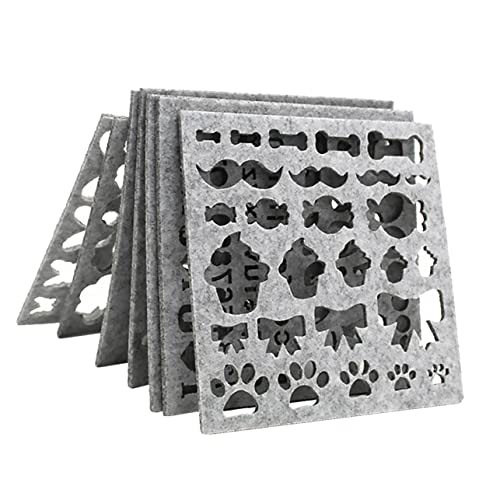 Lurrose 7 Stück Nadelstick Für Selbstgemacht Bastelarbeiten Filzschablonen Für Anfänger Profis Verschiedene Muster Filzmaterial Für Kreative Handarbeiten von Lurrose