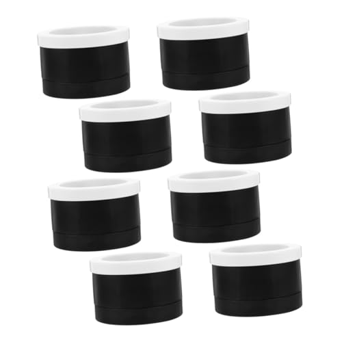 Lurrose 8 Stck. Möbelmatte Mikrowellenspritzer Hartholzbodenreiniger Pads Schieberegler Waschmaschine fußpolster rutschfeste unterlage Sofa -Beinpolster Beinpolster für Möbel Plastik Black von Lurrose