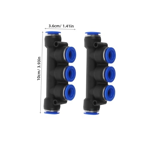 Lurrose 8 Stück Teiliges Luftkompressor Schnellverbinder Set Kunststoff Pneumatische Rohrverbinder Push To Connect für Flexible Montage Stabile Luftströmung Temperaturbeständig Vielseitig von Lurrose