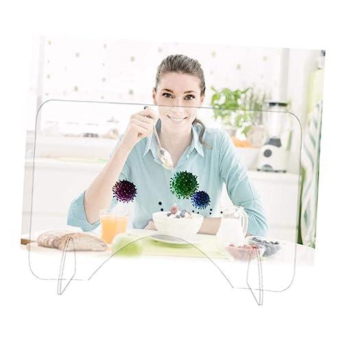 Lurrose Acryl Schreibtisch Trennwand Spritz Isolationsplatte Multifunktionale Trennwände für Büro Schule und Restaurant Einfach zu Reinigen Installieren von Lurrose