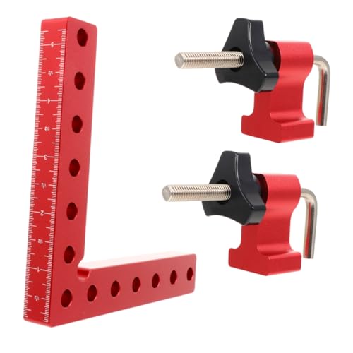 Lurrose Aluminiumlegierung Eckklemme Positionierwinkel Rechtwinkliger Flachwinkel Werkzeug für Präzises Fixieren bei Holzarbeiten und DIY Lurrose Aluminiumlegierung Eckklemme Positionierwinkel Rechtwinkliger Flachwinkel Werkzeug für Präzises Fixieren bei Holzarbeiten und DIY von Lurrose