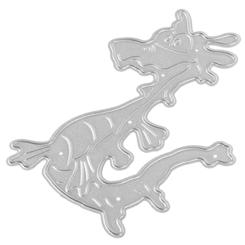 Drachenmesserform Drachen-prägeschablone Libellen-stanzformen Tierstanzen Chinesische Drachenstanzen Stanzformen Chinesischer Drache Kohlenstoffstahl Schneiden 3d Kartenzubehör von Lurrose