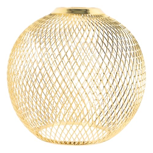 Lurrose Eisen Lampenschirm Kugelförmig Retro Hohl Metall Dekorativer Kronleuchter Lampenschirm Für Restaurant Wohnzimmer Industriestil Pendelleuchte Gold Lurrose Eisen Lampenschirm Kugelförmig Retro Hohl Metall Dekorativer Kronleuchter Lampenschirm Für Restaurant Wohnzimmer Industriestil Pendelleuchte Gold von Lurrose
