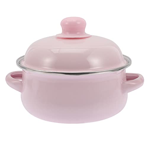 Lurrose Emaille Topf mit Deckel Schmortöpfe: Vintage Suppentopf Nudeltopf Fleischtopf Rosa 1100ml Induktion Bräter Kochtopf Suppen Nudeln Kochgeschirr Haushalt Küchentopf Lurrose Emaille Topf mit Deckel Schmortöpfe: Vintage Suppentopf Nudeltopf Fleischtopf Rosa 1100ml Induktion Bräter Kochtopf Suppen Nudeln Kochgeschirr Haushalt Küchentopf von Lurrose