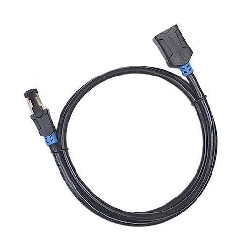 Lurrose Ethernet Verlängerungskabel Männlich zu Weiblich Kabel Geschirmt Langlebig und Verschleißfest für Stabile Verbindungen im Büro oder Zuhause von Lurrose