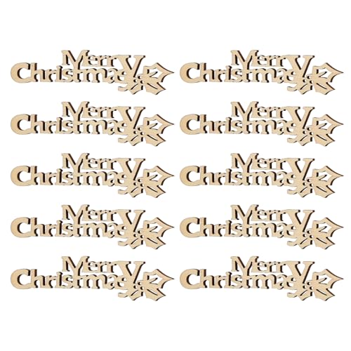 Lurrose Frohe Weihnachten Holzausschnitt: 20 Stück unlackierte Holzscheiben – blanko Weihnachtsbaum hängende Ornament für DIY Scrapbooking Nähen Handwerk Lurrose Frohe Weihnachten Holzausschnitt: 20 Stück unlackierte Holzscheiben – blanko Weihnachtsbaum hängende Ornament für DIY Scrapbooking Nähen Handwerk von Lurrose