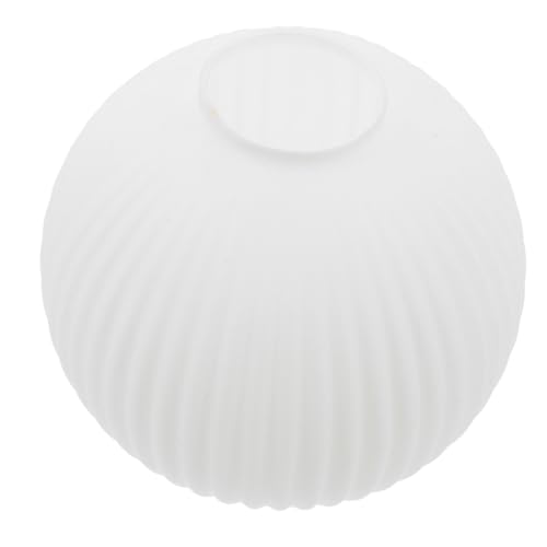 Lurrose Glaskugel Lampenschirm Weiß Striped Flat Mouth Glass Shade für Deckenleuchten Kronleuchter und Pendelleuchten Diy Freundlich Langlebig für Wohnzimmer und Schlafzimmer Lurrose Glaskugel Lampenschirm Weiß Striped Flat Mouth Glass Shade für Deckenleuchten Kronleuchter und Pendelleuchten Diy Freundlich Langlebig für Wohnzimmer und Schlafzimmer von Lurrose