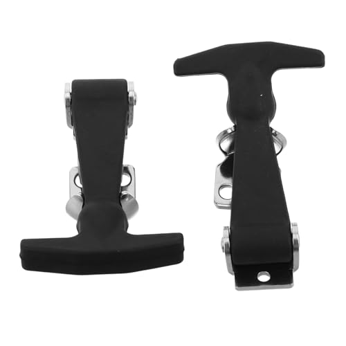 Lurrose Gummizug-hebelverschluss mit Stoßdämpfung Flexible Geräuschreduzierender Schnappverschluss für Kühlboxen Werkzeugkisten Motorhauben Outdoor-ausrüstung von Lurrose