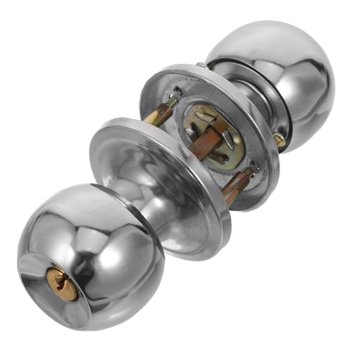 Lurrose Innentürschloss Silbertürentürschloss Metall -Türschloss Türsicherheit verriegeln zusätzliches Türschloss für Wohnung Tür Sicherheitsschloss Badezimmerschloss Rostfreier Stahl von Lurrose