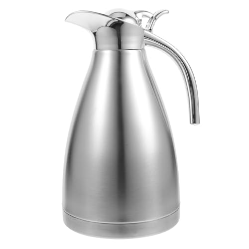 Lurrose -Kaffeekaraffe Edelstahl-Wasserkaraffe Thermokanne Für Kaffee Heißes Wasser Tee Heiße Getränke (1 5 L) von Lurrose