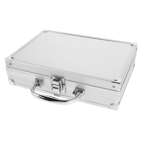 Lurrose Aluminium Werkzeugkoffer Mit Taschenlampe Tragbarer Und Leichter Werkzeugkasten Multifunktionale Aufbewahrungslösung Für Handwerkzeuge Und Notfälle Stoßfest Und Abschließbar von Lurrose