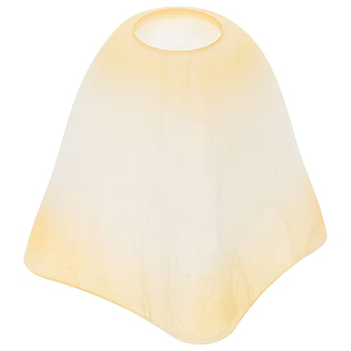 Lurrose Lampenschirm Glas Ersatzschirm Ersatzglas Lampenglas Lampenabdeckung für Tischlampe Wandlampe Stehlampe Wandleuchte Pendelleuchte Kronleuchter Deckenleuchte Gelb von Lurrose