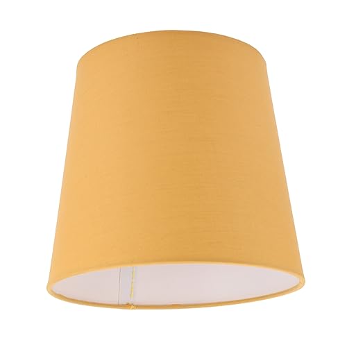 Lurrose Tischlampenschirm Aus Einfacher Konischer Lampenschirm Für Nachttischlampe Dekorativer Lampenschirm Für Schlafzimmer Und Wohnzimmer Geeignet Gelb von Lurrose