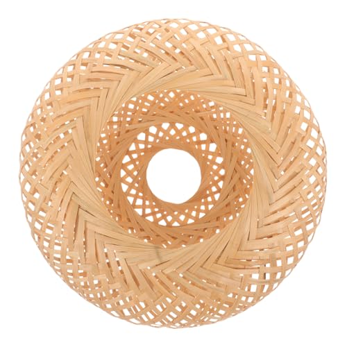 Lurrose Lampenschirm Pendelleuchte Handgewebt Stabil Langlebig Rustikaler Stil Natürlicher Lampenschirm für Wohnzimmer Schlafzimmer Lurrose Lampenschirm Pendelleuchte Handgewebt Stabil Langlebig Rustikaler Stil Natürlicher Lampenschirm für Wohnzimmer Schlafzimmer von Lurrose