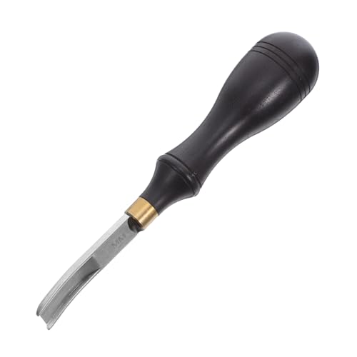 Lurrose Lederbesatz Breite Schaufel DIY Lederwerkzeuge Kantenschneider DIY Lederschneider Lederbearbeitungszubehör Scharfer Leder Schälmesser Leder Abschrägmesser Edelstahl von Lurrose