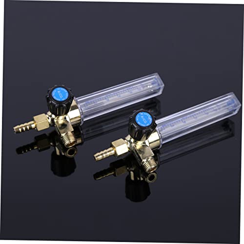 Lurrose Legierungs Druckminderer Durchflussmesser Transparent Argon Schutzgas Manometer für Kegerator Homebrew System von Lurrose