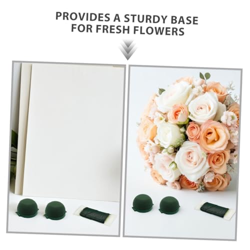 Lurrose Runder Grüner Selbstklebender Blumenschaumstoffblock Mini-blumenschaum Für Nasse Und Trockene Blumenarrangements Geeignet Für Hochzeitstischdekoration Und Partydekoration von Lurrose