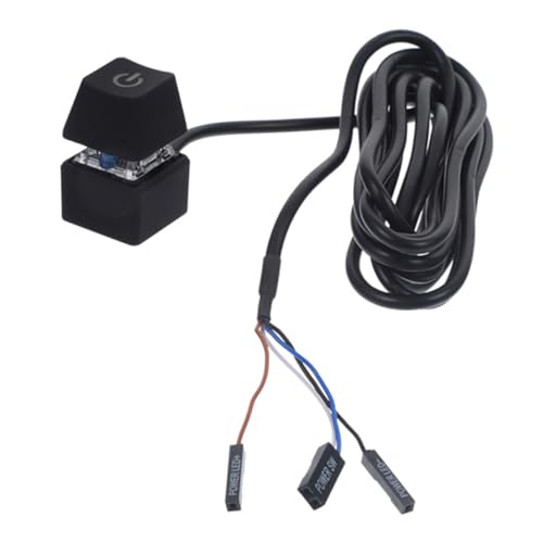 Lurrose Pc Power Button Verlängerungskabel Externer für Desktop Pcs Kabel Material Einfache Installation für Flexiblen Zugriff von Lurrose