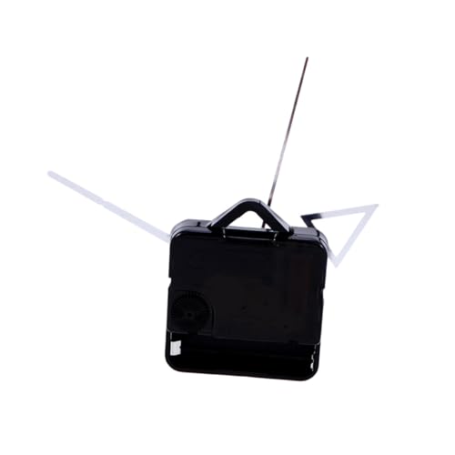 Lurrose Quartz Uhrwerk mit Haken Geräuschloses Präzises Wanduhren Mechanismus mit Schaft sowie Zeigern DIY Ersatzteil für Wanduhrreparatur ohne Batterie Kompatibel mit Wand und Tischuhren von Lurrose